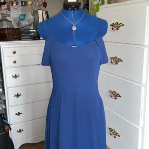 Royal blue long bridesmaid dress. Size 6.
